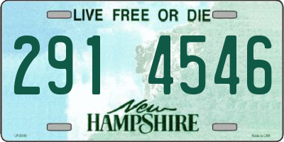 NH license plate 2914546