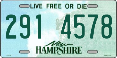 NH license plate 2914578