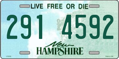 NH license plate 2914592