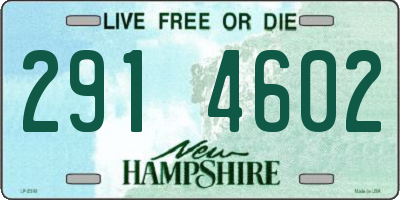NH license plate 2914602