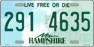 NH license plate 2914635