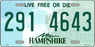 NH license plate 2914643