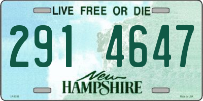 NH license plate 2914647
