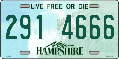 NH license plate 2914666