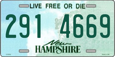 NH license plate 2914669