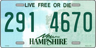 NH license plate 2914670