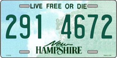 NH license plate 2914672