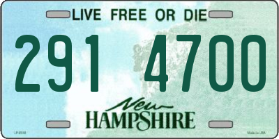 NH license plate 2914700