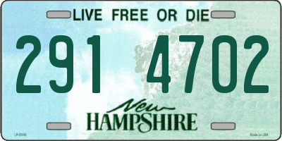 NH license plate 2914702