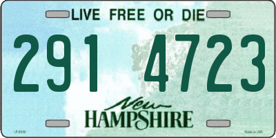 NH license plate 2914723
