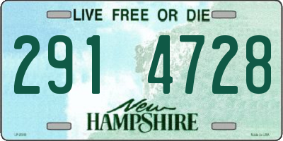 NH license plate 2914728