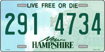 NH license plate 2914734