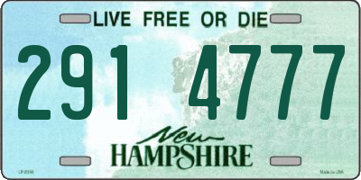 NH license plate 2914777