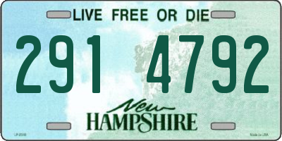 NH license plate 2914792