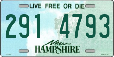 NH license plate 2914793