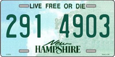 NH license plate 2914903