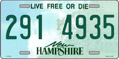 NH license plate 2914935