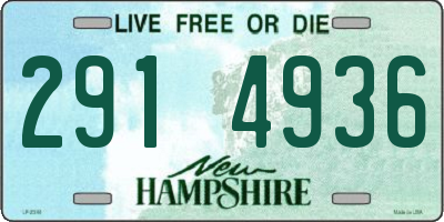 NH license plate 2914936