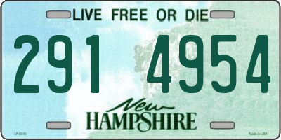 NH license plate 2914954
