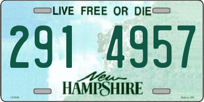 NH license plate 2914957