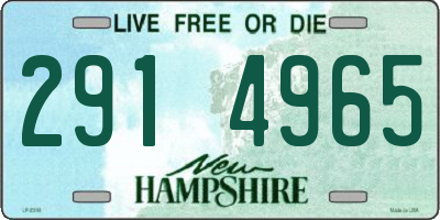 NH license plate 2914965