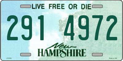 NH license plate 2914972