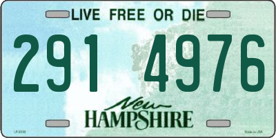 NH license plate 2914976