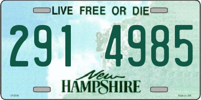 NH license plate 2914985