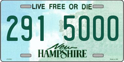 NH license plate 2915000