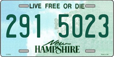 NH license plate 2915023