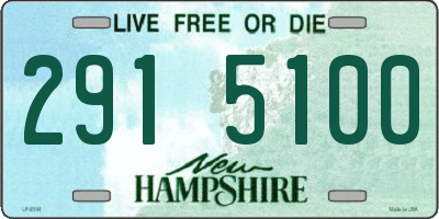 NH license plate 2915100