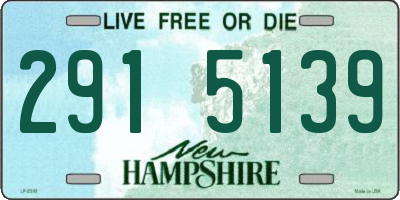 NH license plate 2915139