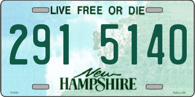 NH license plate 2915140