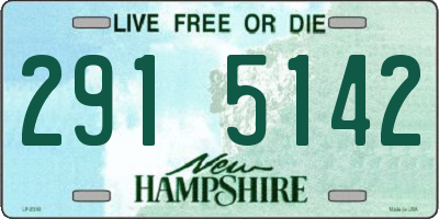 NH license plate 2915142