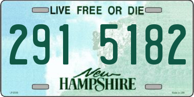 NH license plate 2915182