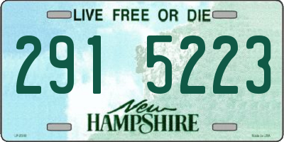 NH license plate 2915223
