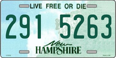 NH license plate 2915263