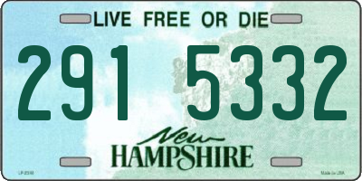 NH license plate 2915332