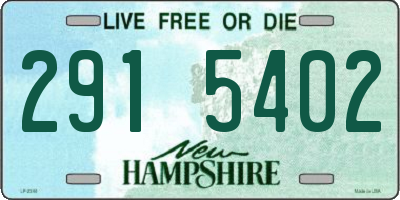 NH license plate 2915402