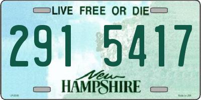 NH license plate 2915417