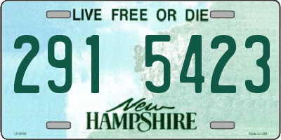 NH license plate 2915423
