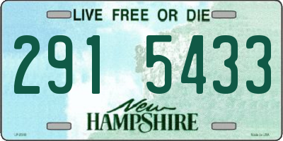 NH license plate 2915433