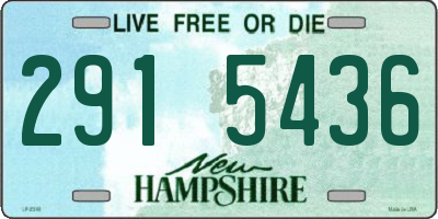 NH license plate 2915436