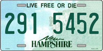 NH license plate 2915452
