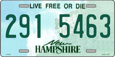 NH license plate 2915463