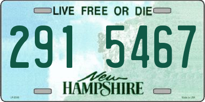 NH license plate 2915467