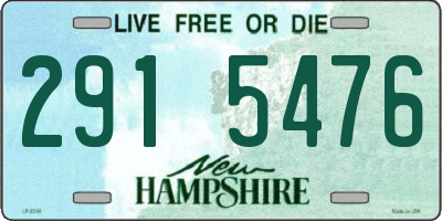 NH license plate 2915476