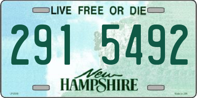 NH license plate 2915492