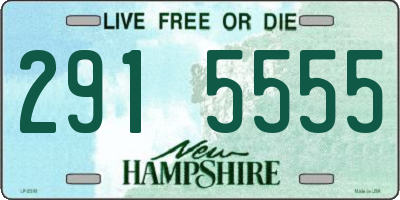 NH license plate 2915555