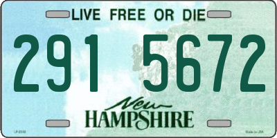 NH license plate 2915672